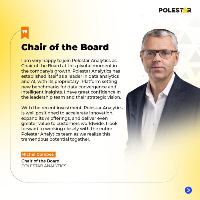 Michel Combes, Chair of the Board, Polestar Analytics