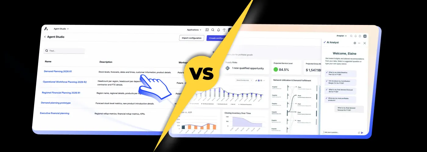 Anaplan Agent Studio vs Custom Analyst: Which Anaplan AI Capability Does Your Planning Team Actually Need?