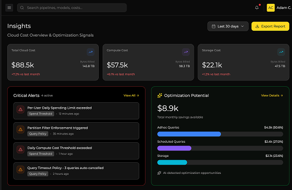 Optimize your data and analytics costs